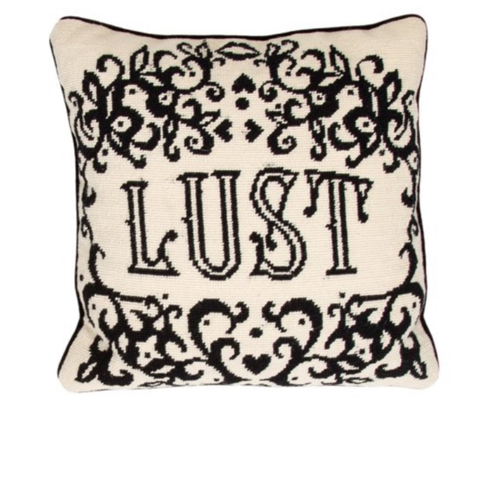 Jonathan Adler LUST throw pillow.